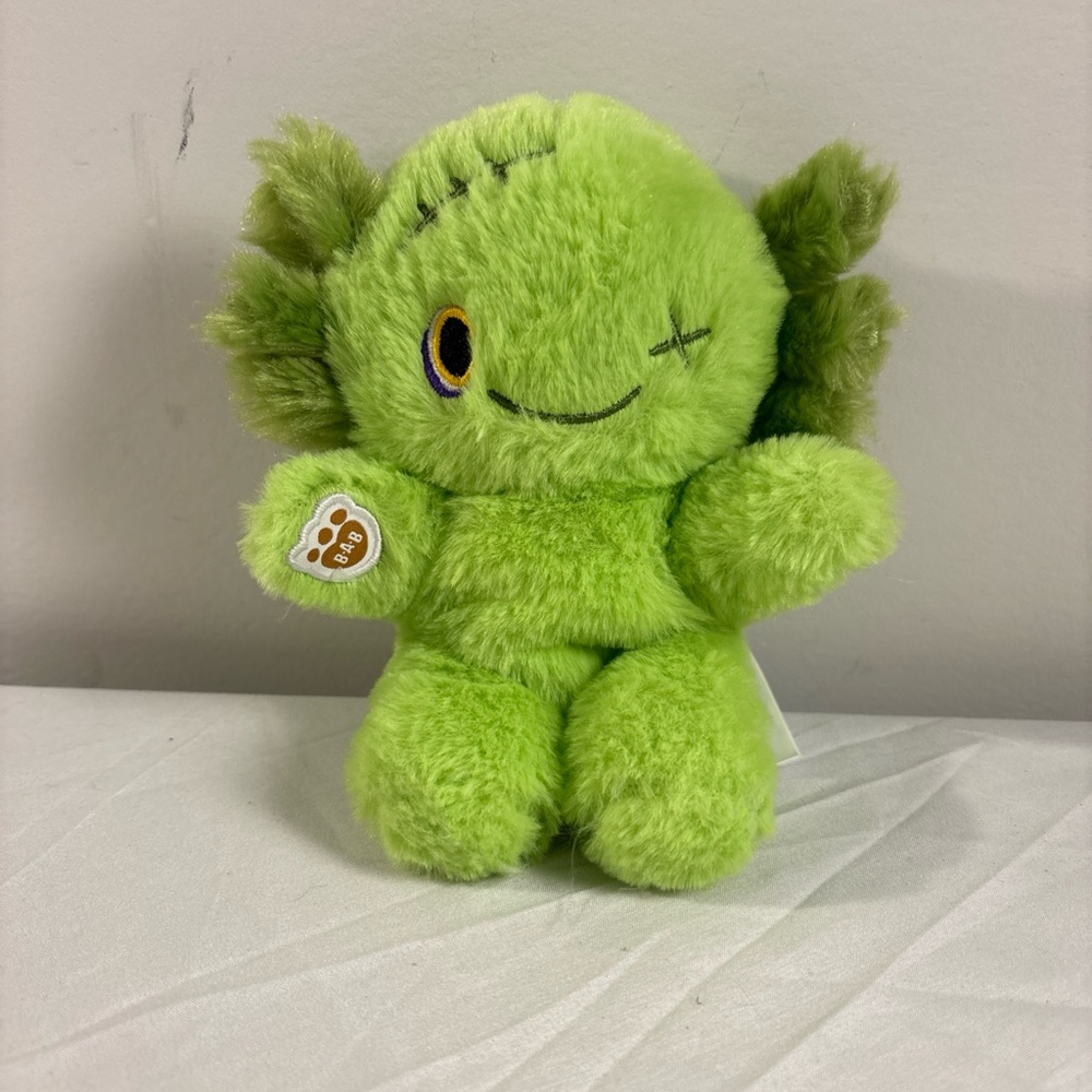Build-A-Bear Lime Green Furry Monster